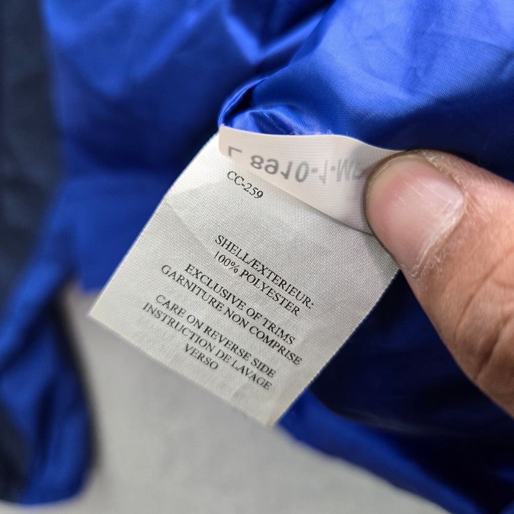 Marmot Men Jacket XL Blue Colorblock Windbreaker Full Zip Pockets Logo Hooded - Picture 7 of 10